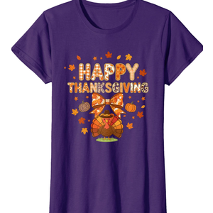 Happy Thanksgiving And Yes It's My Birthday Cute Turkey Kids T-Shirt, XL