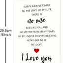 6 x IDU Happy Anniversary Card,Anniversary Card Gifts for Husband Wife Boyfriend Girlfriend Couples,Wedding Anniversary Cards for Partner Men Women Him Her