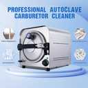 TR250E 14L Autoclave High Pressure Steam Machine for Dental Lab Salon 251.6F Professional Stainless Steel Equipment with 3 Trays and Pressure Gauge 900W