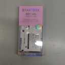 BTArtbox Press On Nails Almond - Short Soft Gel Fake Nails with Nail Glue, Opaque Reusable Stick On Nails in 16 Sizes - 32 Nail Kit, Falling Star Cat Eye