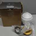 JIMUBEAM Industrial Semi Flush Mount Ceiling Light with Milk White Glass Pendant Lamp Shade, Vintage Close to Ceiling Light Fixture for Porch, Hallway, Entryway, Kitchen, Bedroom, Hotel