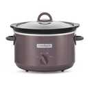 Crock-Pot Manual Design Series 4.5 Quart Slow Cooker with 3 Cook Settings, Removable Dishwasher and Oven Friendly Stoneware for Meal Prep, Cafe Mocha