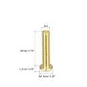 uxcell Brass Machine Screws, M4x20mm Phillips Pan Head Fastener Bolts for Furniture, Office Equipment, Electronics 60Pcs