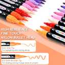 TBC The Best Crafts Acrylic Paint Markers, 108 Colors Dual Tip Pen