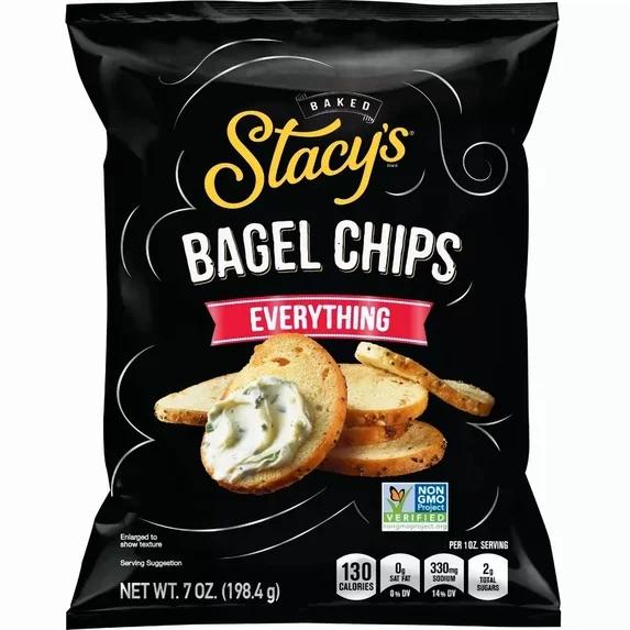 4 x  Stacys Everything Bagel Chips 7oz (Pack of 4) BB 9/8/26