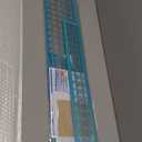 Acrylic Ruler 7 Piece Set, Non Slip Rings 50 Pieces, Quilting Rulers, Size (6"x24"), (2"x24"), (3"x18"), (3"x8"), (1.5"x12"), (1"x12"), (1"x6") (Blue-7 Piece Set)