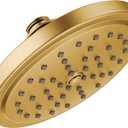 Moen Brushed Gold 7-Inch Single Function Shower Head with Immersion Rainshower Technology, S176BG