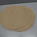 Kochorie 25 Pieces Burlap Placemats 11.8 Inch Round Reusable Brown Table Mats Natural Jute Fibers Placemats Bulk Circle Rustic Table Decorations for Dining Wedding Holiday Farmhouse Supplies