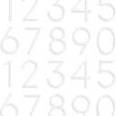 Leinuosen White 4 Inch Acrylic Mailbox Number 2 Set - Weatherproof - Mailbox Numbers for Outside - House Numbers - Sticky (Classic)