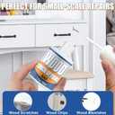 3 x Wood Touch Up Paint, 1.5 fl Oz Black Paint Pen for Furniture, Fast Drying, Quickly Repairs Any Scratches Chips Blemishes on Cabinets, Doors, Tables, and Dressers