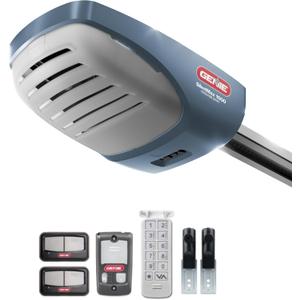 Genie SilentMax 1000 Garage Door Opener - Ultra-Quiet Belt Drive - Includes two 3-Button Pre-Programmed Remotes, Wall Console, Wireless Keypad, Safe T-Beams - Model 3042-TKH, 140V DC Motor