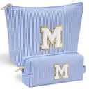 YOOLIFE Teacher Gifts for Women - Teacher Appreciation Gifts, Retirement Travel Gift for Teachers Travel Makeup Organizer Bag | Teachers Birthday Retirement Gift for Women 2026 | Blue M