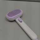 aumuca Cat and Dog Grooming Brush for Shedding, Removes Loose Fur from Long or Short Haired Pets - Ideal for Cats, Kittens, Rabbits, and More - Purple