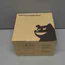 1 Gallon Large Dog Water Bowl No Spill, Anti Digging Lid & Rubber Bottom Spill Proof Dog Bowl, Anti Splash Mess Dripless Slow Drinking Stainless Steel Water for Sloppy Messy Drinkers Car (Gray)