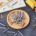 5 mm x 40 mm Stainless Steel Shelf Dowel Pin Shelf Support Pegs Positioning Pins Metal Bookshelf Nail Support Bracket Nails for DIY Craft Cabinet Furniture Fixing Parts Positioning(64 Pcs)