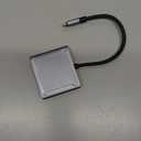 USB C to DisplayPort Multiport Adapter Dock, BolAAzuL 3-in-1 Type C Hub with 1xDP 1.4 + 1xUSB 2.0 + 1xPD Charging Port(Type C), 8K 60Hz/ 100W PD/DP ALT Mode Supported for Macboo pro, iPad pro, Monitor