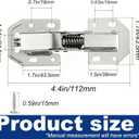 2PCS Soft Close Cabinet Hinge, No Pre-Drilled Cabinet Hinges, Surface Mount Kitchen Cabinet Hinges for Cabinet Doors with Screws