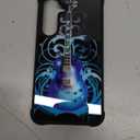 Compatible with Samsung Galaxy S24 S25 Case,Blue Guitar Style Amazing Pattern Design Shockproof Anti-Scratch Hard PC Back Case for Samsung Galaxy S24 S25