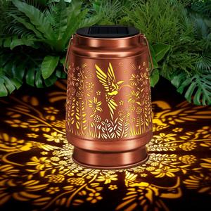 Solar Lantern Outdoor Lamp Waterproof Decorations Garden Decor, Christmas Birthday Gifts for Women, Mom, Grandma Decorative Garden, Yard, Patio, Lawn, Balcony Porch - Hummingbird B