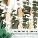 Artificial Eucalyptus Wall Decor Fake Greenery Leaves Stems Wall Hanging Plants on 16.5 inch Wooden Stick Boho Rustic Farmhouse Decor for Bedroom Kitchen Dining Room Bathroom