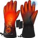 Heated Gloves, Rechargeable Heating Glove for Men Women - 3 Heating Levels, Touchscreen, Waterproof, Perfect for Skiing, Working, Motorcycling (Large)
