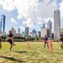 Kickit | The Original Birdie Soccer Trainer | Play Outdoors, Indoors or Backyard, Beach or Tailgate, All Ages Fun & Travel Friendly (Blue)