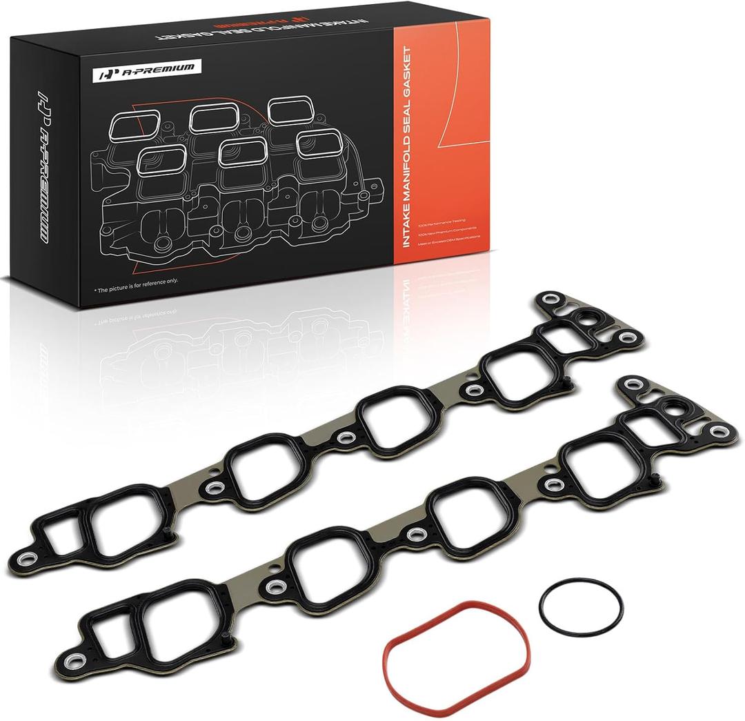 A-Premium Lower and Upper Engine Intake Manifold Gasket Set Compatible with Ford Mustang 2001-2004, Crown Victoria 2001-2003 & Lincoln Town Car 2001-2004 & Mercury Grand Marquis 2001-2003, 4.6L