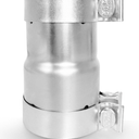 2.75 to 3 Inch Exhaust Adapter, 2.75" ID to 3" ID Exhaust Reducer Connector Pipe with Clamp