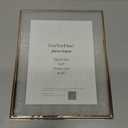 Gold 8x10'' Floating Frame Set of 2,For Photo Sizes( 5x7'',6x8'',7x9''),Beautiful Metal Beaded Edge Frames Adjustable Tabletop/Shelf Photo Frame,Classy Gift Choice for Wedding, 8x10''For 7x9''2PK