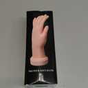 Practice Hand for Acrylic Nails Flexible Bending Nail Practice Hand Training Fake Hand Nail Hand Practice Tools with 100PCS Nail Tips, 120PCS Jelly Double Sided Nail Adhesives and 9PCS Brush