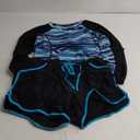Women's Long Sleeves Rash Guard - 2 Piece Swimsuits with Built in Bra Swim Shirt and Shorts with Pockets (X-Large)