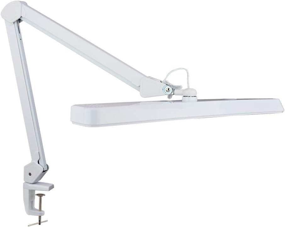 Neatfi XL 2,500 Lumens LED Task Lamp, 22 Inches Wide, 30W, 162 Pcs SMD LED, Eye-Caring, Desk Light with Clamp for Home, Office, and Study Room (Non-CCT, White)