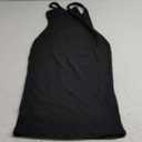 Women's Sexy Casual Bodycon Ribbed Tank Dress Scoop Neck Sleeveless Club Dresses (Large, Black)