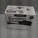 Bed Risers Furniture Risers Heavy-Duty Rectangular Adjustable Block Lift to 3 inches and 4.3 inches Desk, Sofa, Chair Legs, Refrigerator, Washing Machine Support up to 4000 pounds (2 layer(3inches), Square-black-4 Pack)