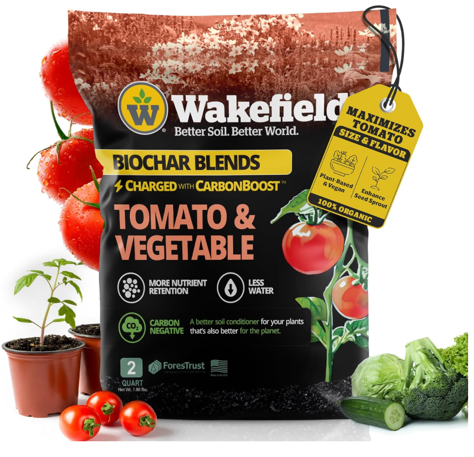 Wakefield Biochar 2 Qt. Indoor Plant Soil Mix