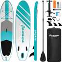 Panana Inflatable Stand Up Paddle Board 10'/10'8''x30''/32''x6'' iSUP Non-Slip Deck Paddleboard for Adults Beginners Youth, with Paddle Pump Fins Leash Backpack