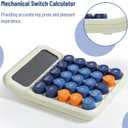 Mr. Pen- Mechanical Switch Calculator, 12 Digit Large LCD Display, Colorful with Big Buttons, Mechanical Switch Calculator for Home, School, Office