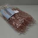 18 Pack Artificial Glitter Berry Stem Ornaments 15.7in Decorative Christmas Picks Glittery Bead Sticks Branches for Christmas Tree Decor DIY Wreath Crafts Home Decor (Rose Gold)