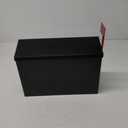 Wall Mount Mailbox for Outside with Flag, Galvanized Steel Mail Box for Post Outdoor, Large Capacity Rust-Proof Metal Postbox for House and Office, with 3 Sets Mailbox Numbers, 14.2"x9.5"x4" Black