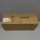 16 oz Drinking Glasses 4pcs Set,Drinking Glasses with Lids and Glass Straws, Iced Coffee Glasses, Iced Coffee Cup Coffee Bar Accessories, Beer Can Glass Coffee Cups, Birthday Gifts