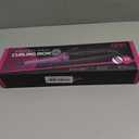 3/8 Inch Small Curling Iron for Short Hair, Dual Voltage Hair Curler with 2 Heat Settings 430F & 450F for Tight Curls, Pink