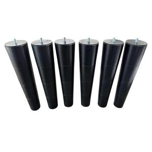 12 inch Tempurpedic Tapered Adjustable Base Legs Set of 6, M8 Threading.