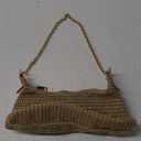 Women's Straw Woven Beach Bag Summer Vacation Shoulder Purse (Brown)