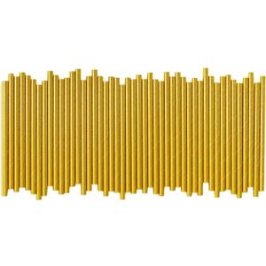 5.75 Inch Short Cocktail Gold Straws, Compostable Coffee Stirrers Straws, Paper Drinking Straws for Parties, Baby Showers, Wedding, Bridal Showers