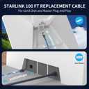 100FT/30M Starlink Gen 3 Cable, Starlink Replacement, Waterproof Satellite Starlink Standard V3 Cable, High-Speed Satellite Starlink Accessories