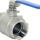 VARMHUS Full Port Ball Valve S304 Stainless Steel 304 Heavy Duty for Water, Oil, and Gas,1000WOG (1-1/4")