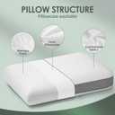 Memory Foam Medium Firm - Gel Foam Pillows for Sleeping Standard Size - Orthopedic Bed Pillows for Neck Pain - Stomach and Back Sleepers