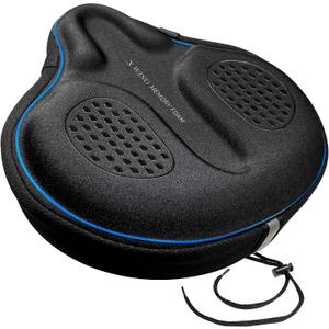 X WING Bike Seat Cover Padded with Memory Foam, Bicycle Saddle Soft for Men Women, Comfort Exercise Cycle Seats Cushion Padded Fits Stationary Bikes, Spin, for Indoor and Outdoor Cycling