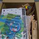 TOY Life Train Set 81pcs with Crane & Locomotive Train Toy, Wooden Train Tracks Toys for Toddlers Boys Girls 3 4 5, Wood Toys Gift Toddler Train for Kids 4-8 - Fits Thomas Brio Chuggington