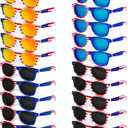 20 Pairs American Flag Sunglasses, 250th Anniversary Patriotic USA Flag Glasses for 4th of July, Independence Day Party Favors, Parade Accessories, Red White Blue Eyewear for Women Men Teens